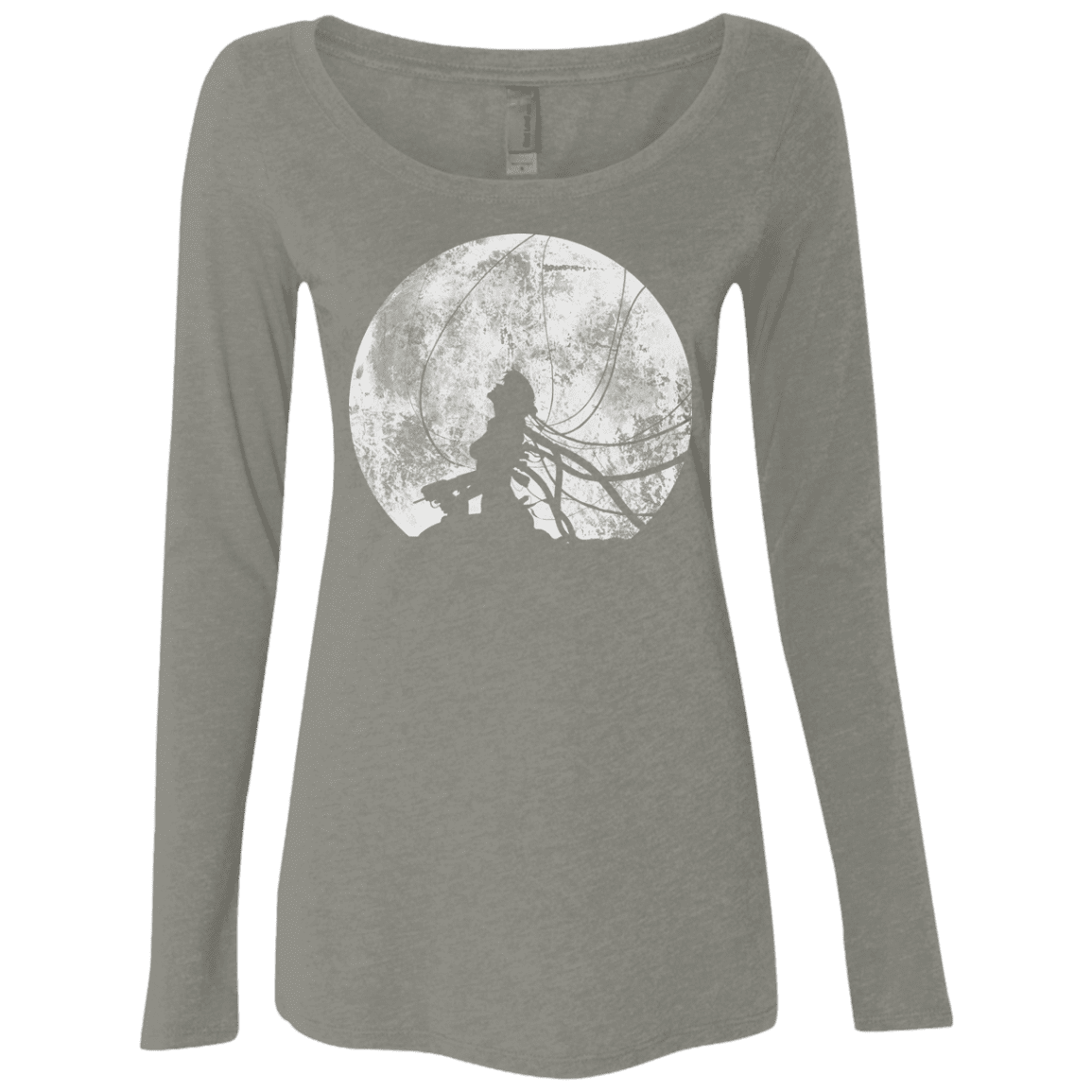 T-Shirts Venetian Grey / S Shell of a Ghost Women's Triblend Long Sleeve Shirt