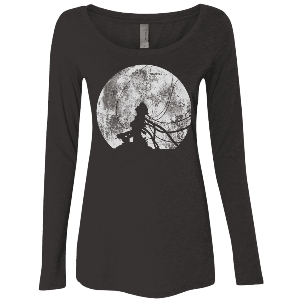 T-Shirts Vintage Black / S Shell of a Ghost Women's Triblend Long Sleeve Shirt