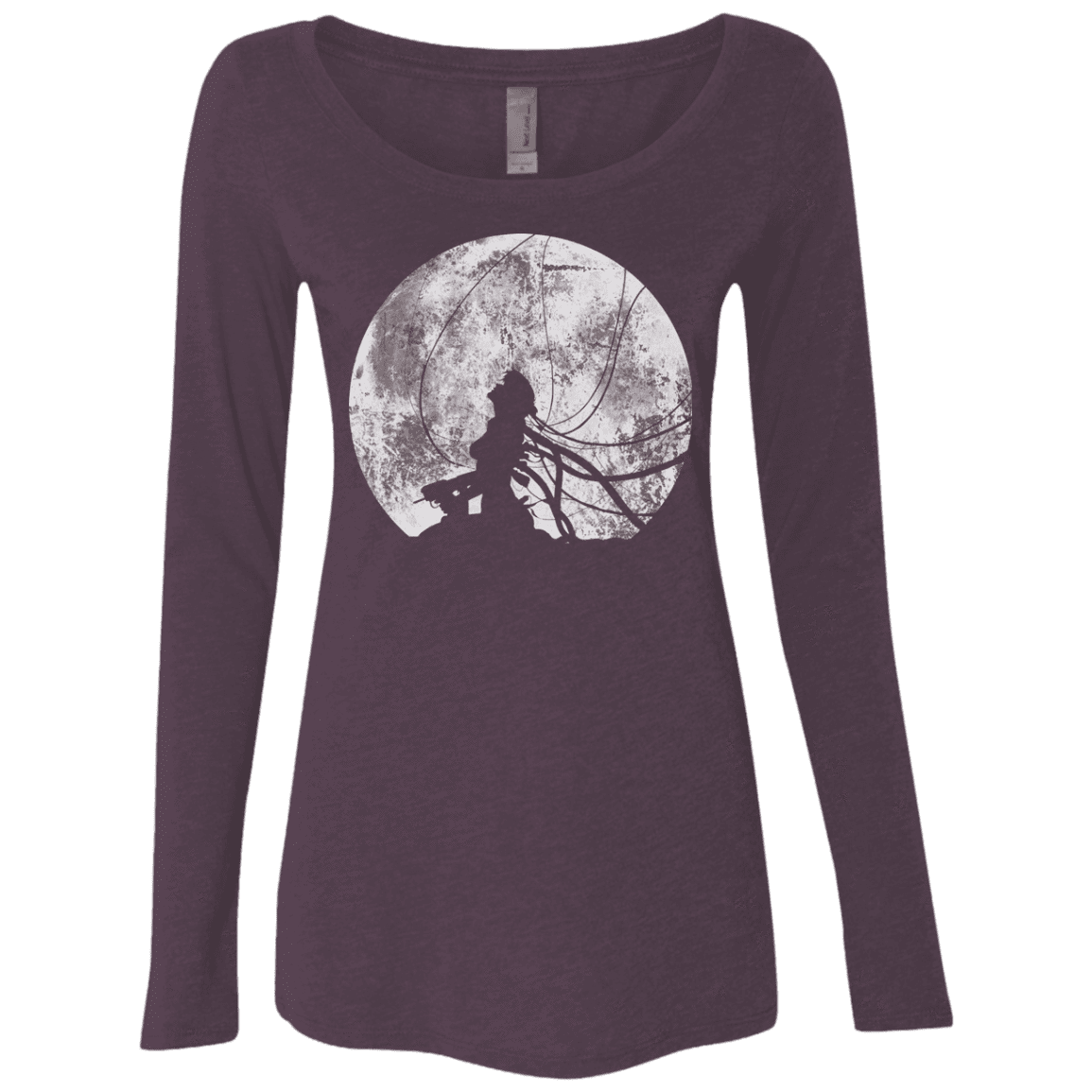 T-Shirts Vintage Purple / S Shell of a Ghost Women's Triblend Long Sleeve Shirt