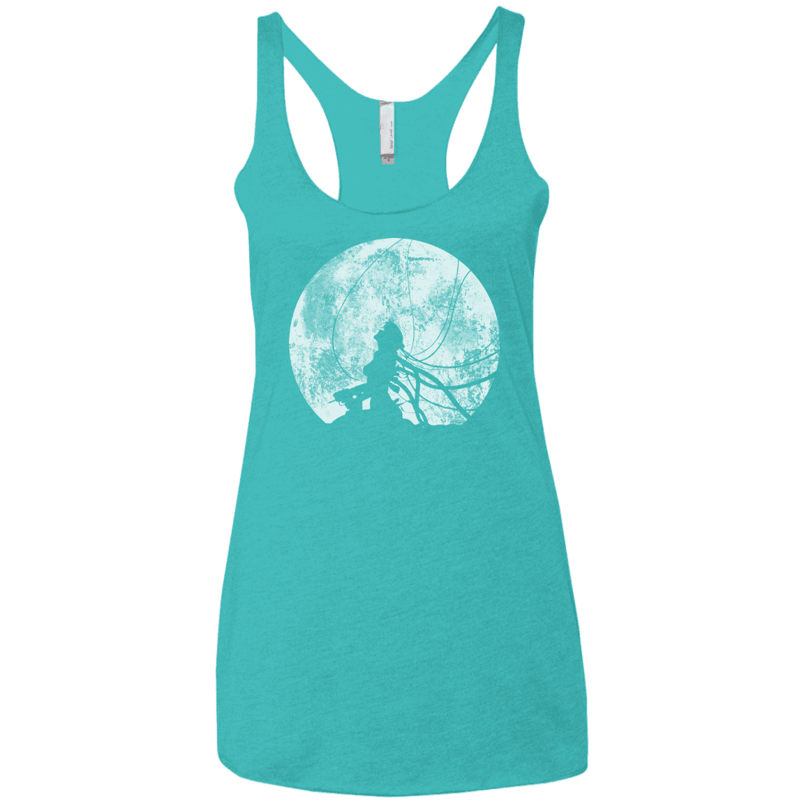 T-Shirts Tahiti Blue / X-Small Shell of a Ghost Women's Triblend Racerback Tank