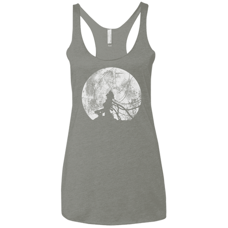 T-Shirts Venetian Grey / X-Small Shell of a Ghost Women's Triblend Racerback Tank