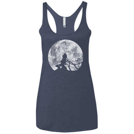 T-Shirts Vintage Navy / X-Small Shell of a Ghost Women's Triblend Racerback Tank