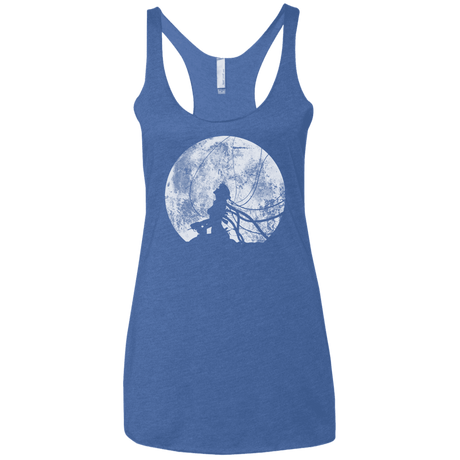 T-Shirts Vintage Royal / X-Small Shell of a Ghost Women's Triblend Racerback Tank