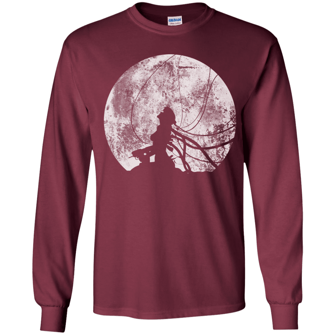 T-Shirts Maroon / YS Shell of a Ghost Youth Long Sleeve T-Shirt