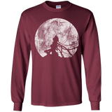 T-Shirts Maroon / YS Shell of a Ghost Youth Long Sleeve T-Shirt