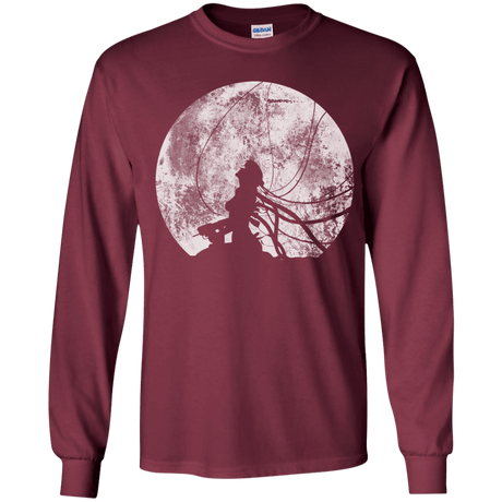 T-Shirts Maroon / YS Shell of a Ghost Youth Long Sleeve T-Shirt