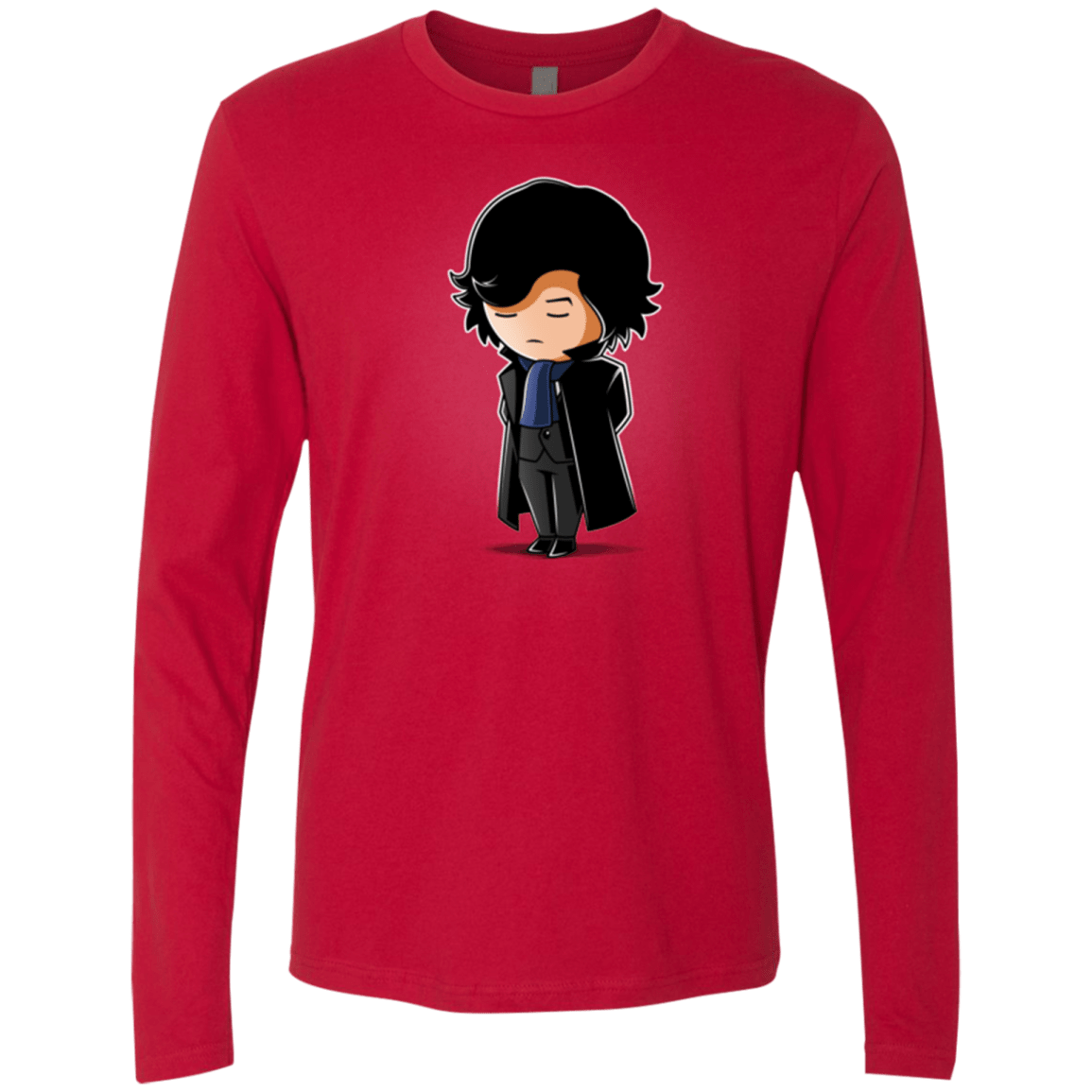 T-Shirts Red / Small Sherlock (2) Men's Premium Long Sleeve