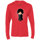 T-Shirts Vintage Red / X-Small Sherlock (2) Triblend Long Sleeve Hoodie Tee