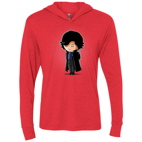 T-Shirts Vintage Red / X-Small Sherlock (2) Triblend Long Sleeve Hoodie Tee
