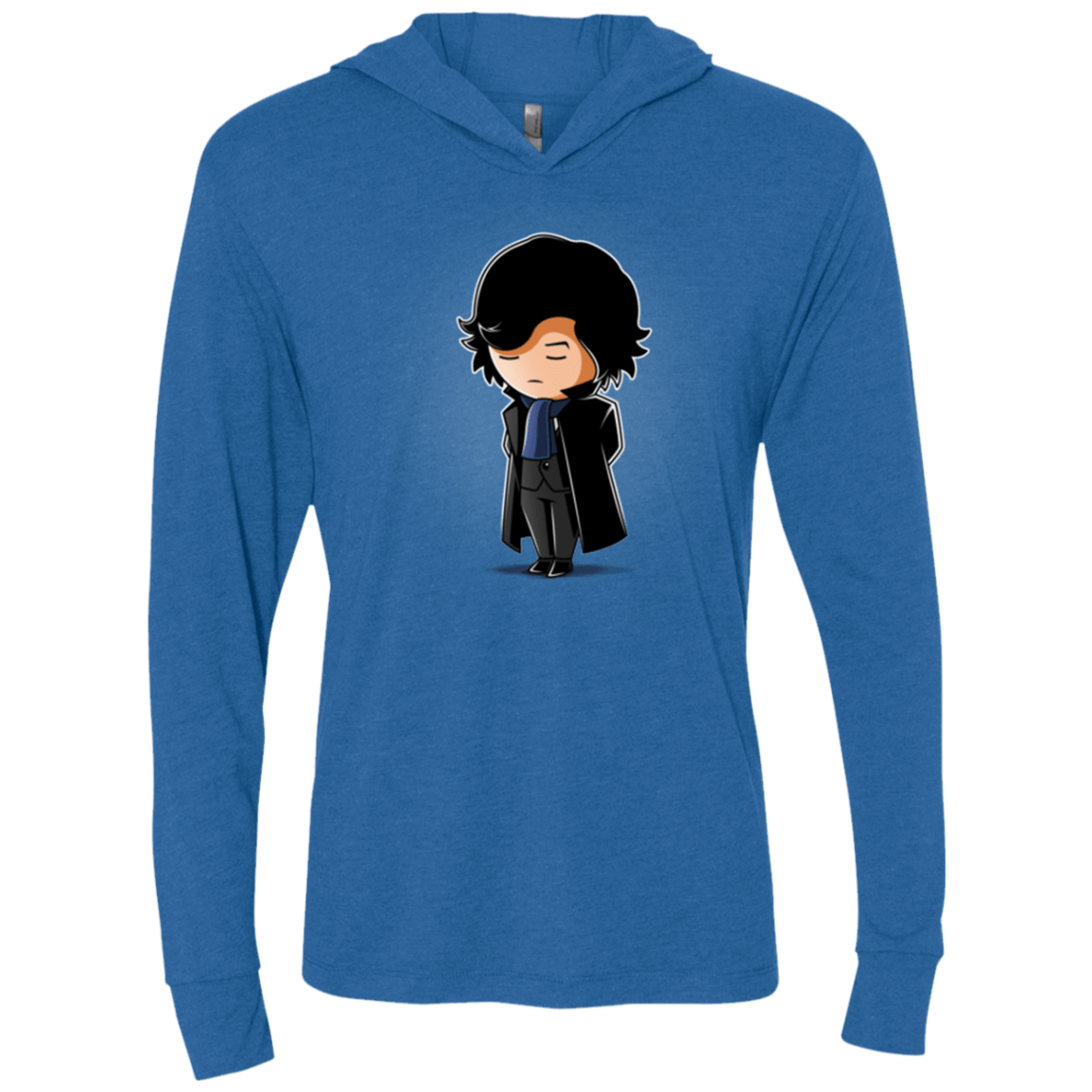 T-Shirts Vintage Royal / X-Small Sherlock (2) Triblend Long Sleeve Hoodie Tee