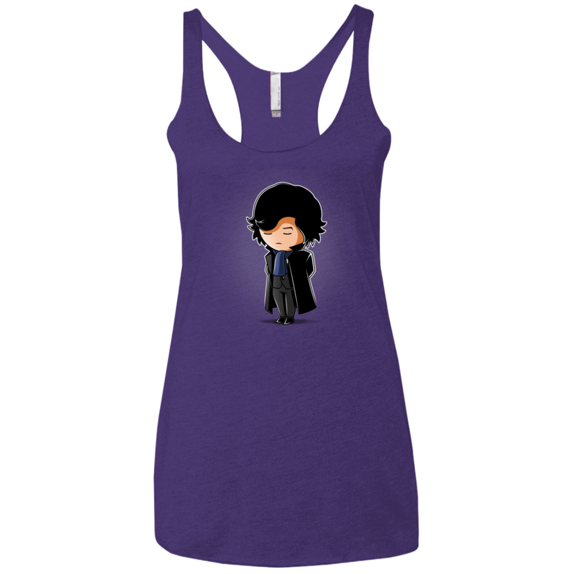 T-Shirts Purple / X-Small Sherlock (2) Women's Triblend Racerback Tank