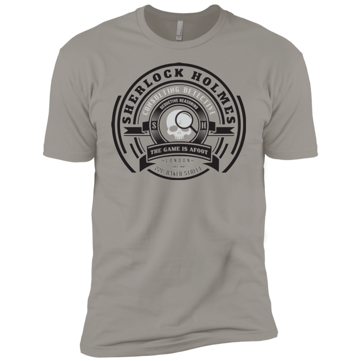 T-Shirts Light Grey / YXS Sherlock Holmes Boys Premium T-Shirt