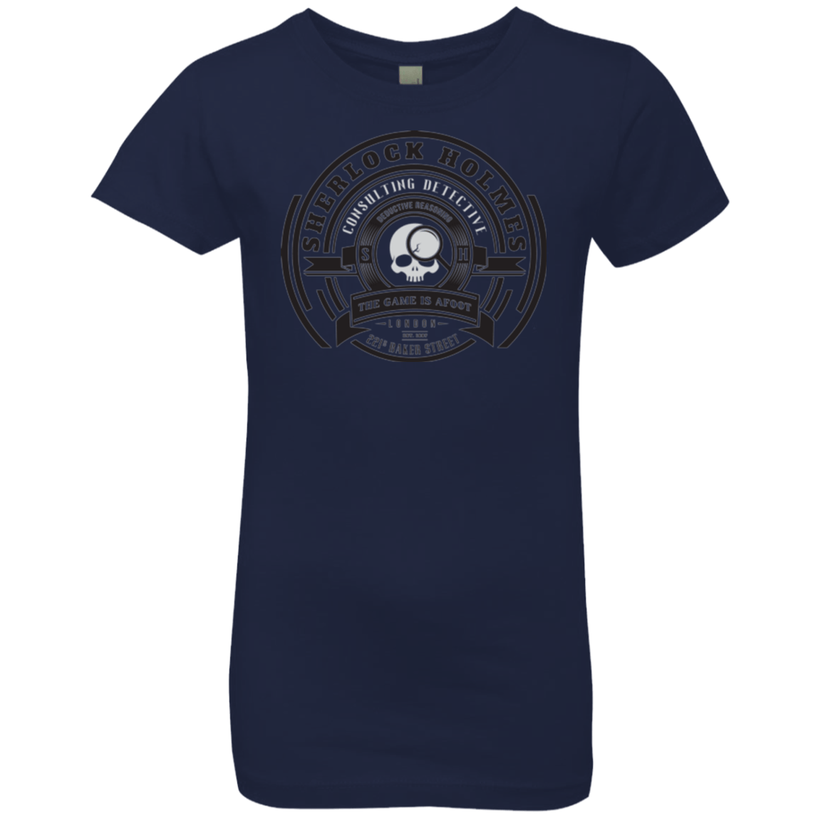 T-Shirts Midnight Navy / YXS Sherlock Holmes Girls Premium T-Shirt