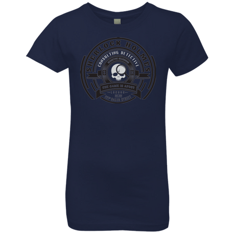 T-Shirts Midnight Navy / YXS Sherlock Holmes Girls Premium T-Shirt
