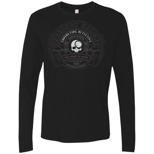 T-Shirts Black / Small Sherlock Holmes Men's Premium Long Sleeve