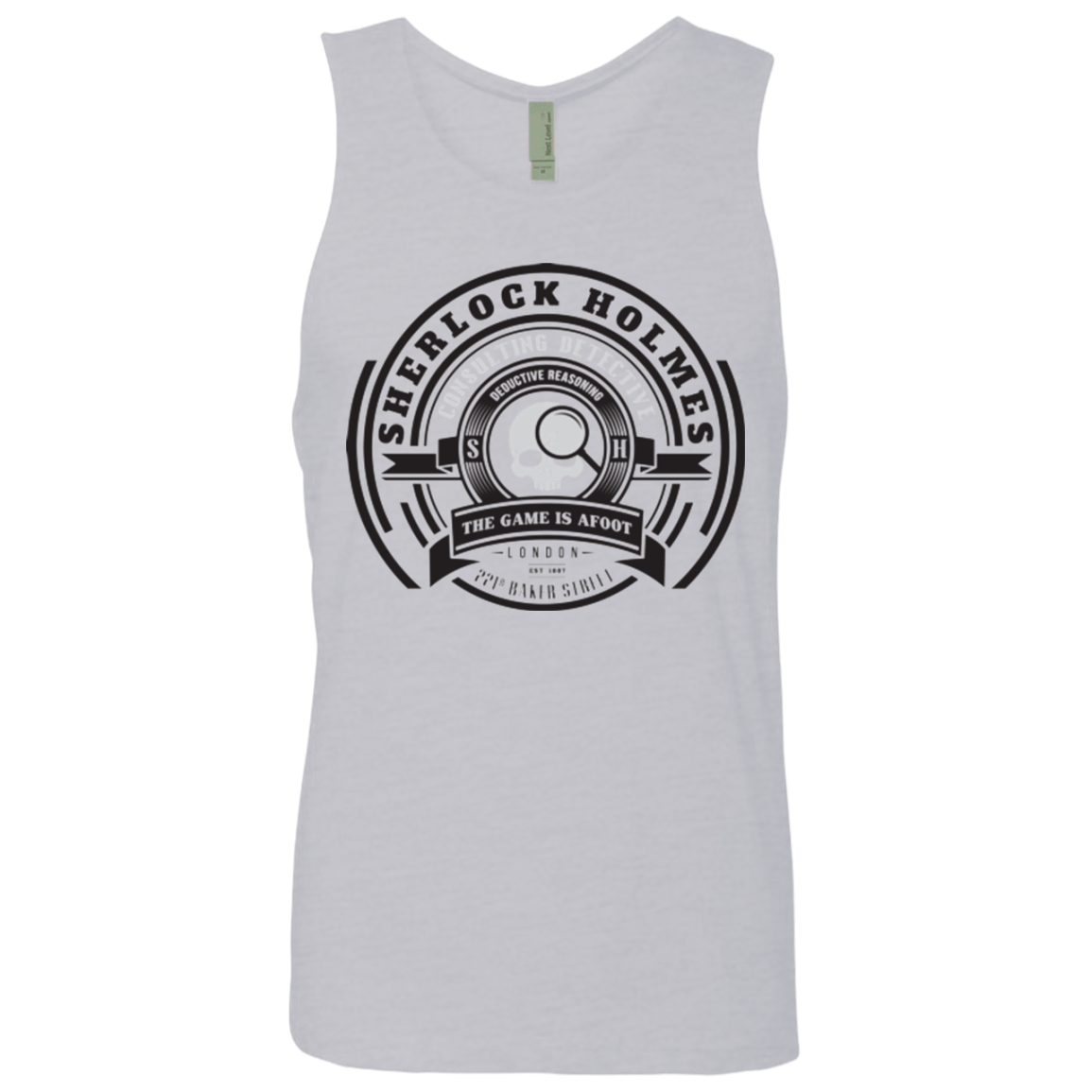 T-Shirts Heather Grey / Small Sherlock Holmes Men's Premium Tank Top