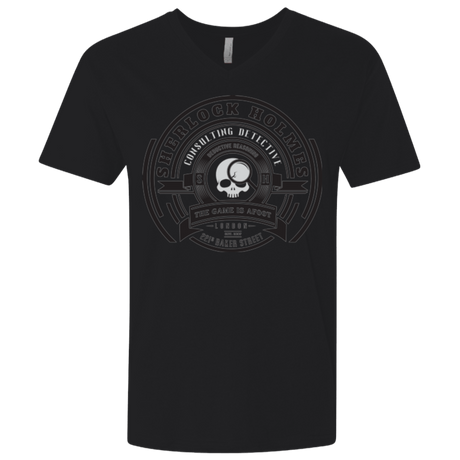 T-Shirts Black / X-Small Sherlock Holmes Men's Premium V-Neck