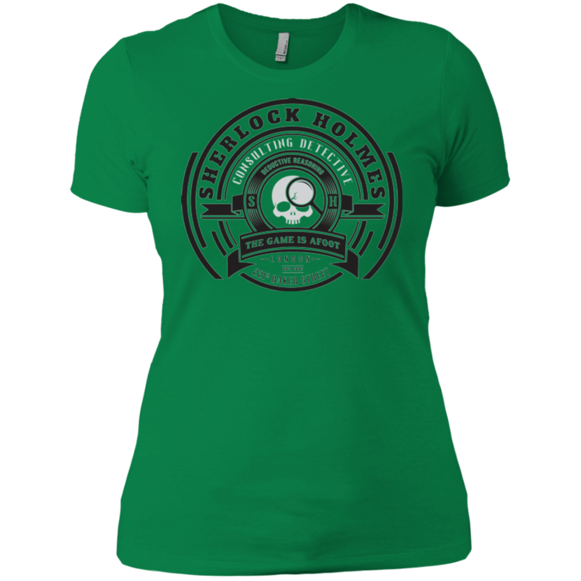 T-Shirts Kelly Green / X-Small Sherlock Holmes Women's Premium T-Shirt