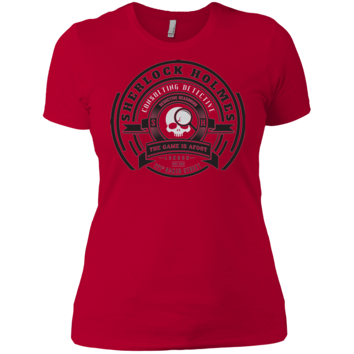 T-Shirts Red / X-Small Sherlock Holmes Women's Premium T-Shirt
