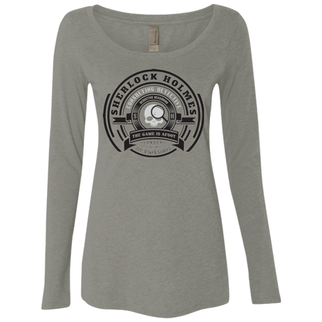 T-Shirts Venetian Grey / Small Sherlock Holmes Women's Triblend Long Sleeve Shirt