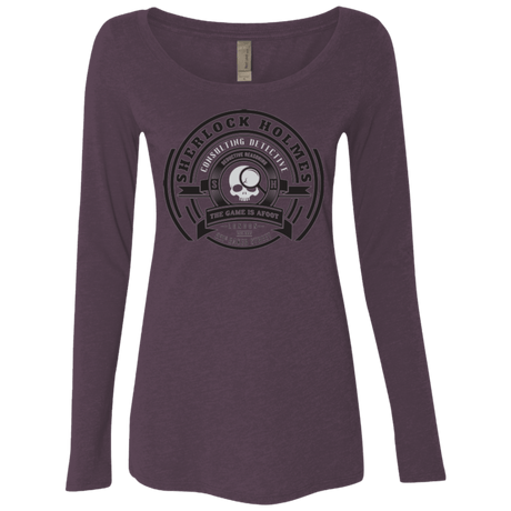 T-Shirts Vintage Purple / Small Sherlock Holmes Women's Triblend Long Sleeve Shirt