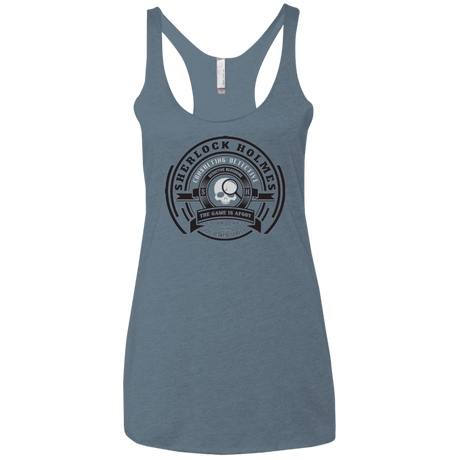 T-Shirts Indigo / X-Small Sherlock Holmes Women's Triblend Racerback Tank
