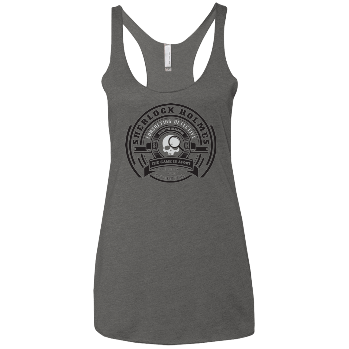 T-Shirts Premium Heather / X-Small Sherlock Holmes Women's Triblend Racerback Tank