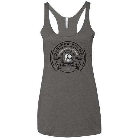 T-Shirts Premium Heather / X-Small Sherlock Holmes Women's Triblend Racerback Tank