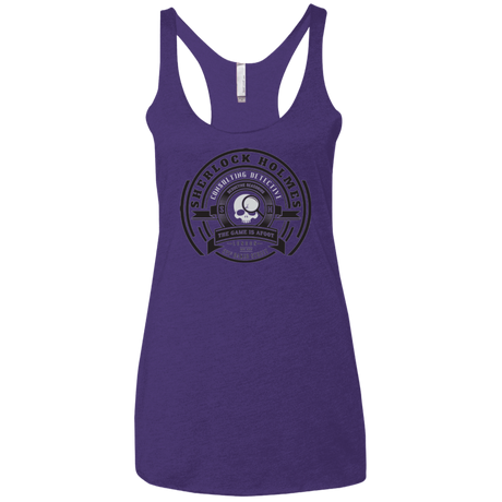 T-Shirts Purple Rush / X-Small Sherlock Holmes Women's Triblend Racerback Tank
