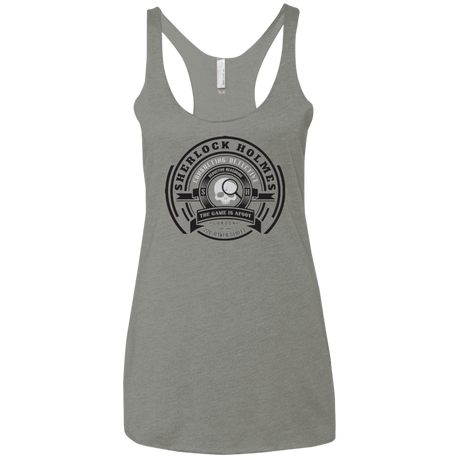 T-Shirts Venetian Grey / X-Small Sherlock Holmes Women's Triblend Racerback Tank