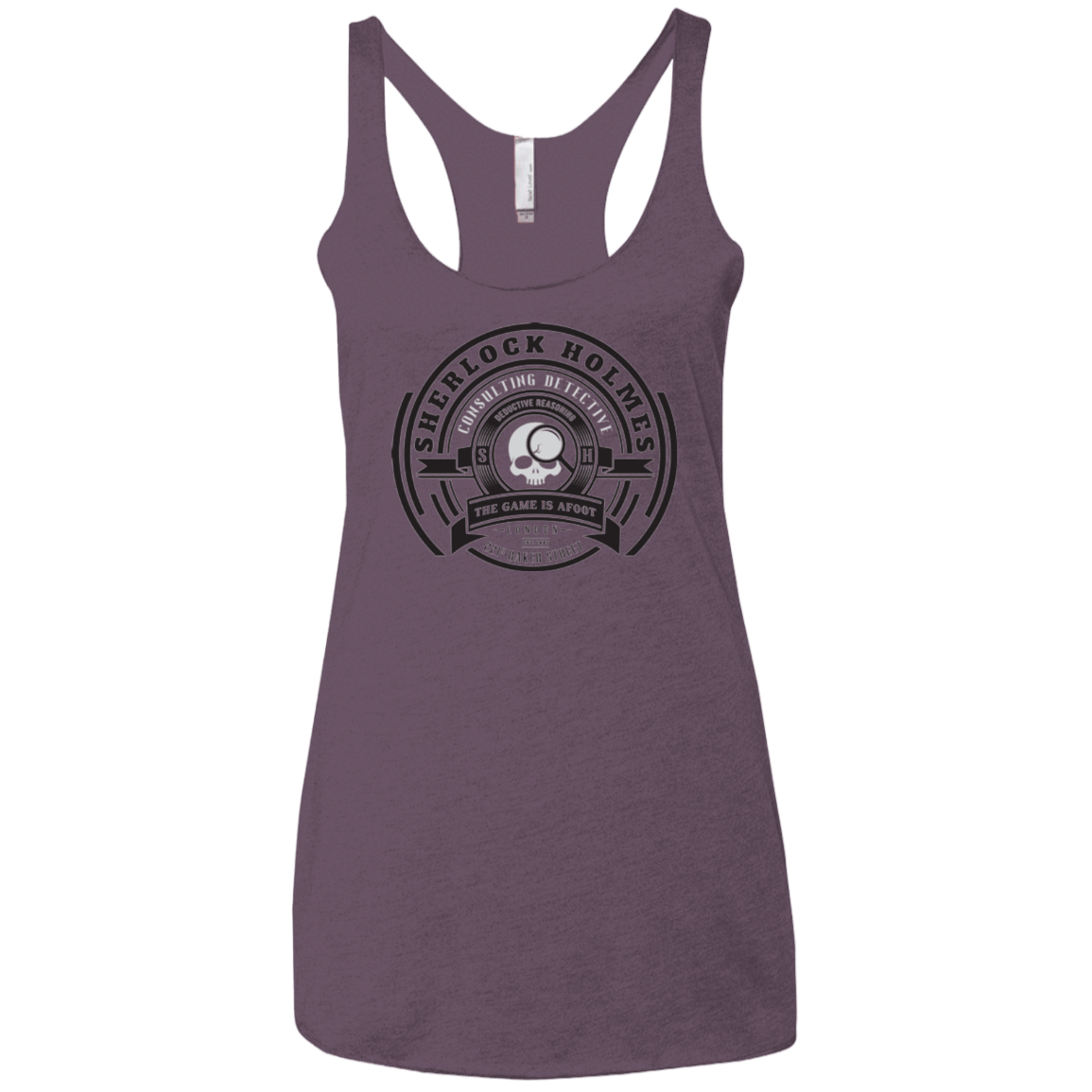 T-Shirts Vintage Purple / X-Small Sherlock Holmes Women's Triblend Racerback Tank