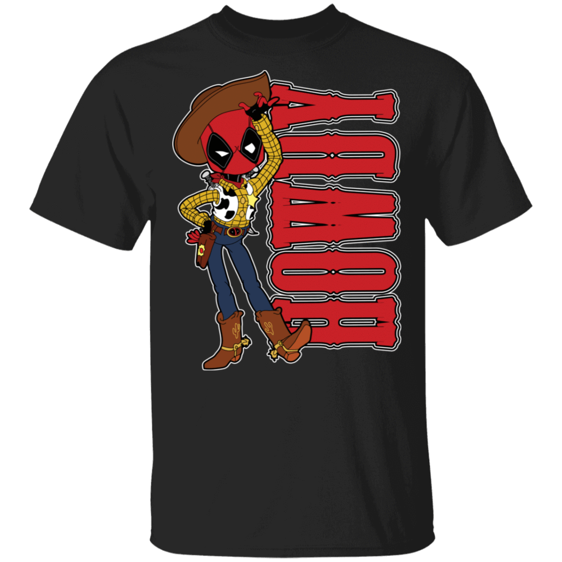 T-Shirts Black / S Sherrif Deadpool T-Shirt