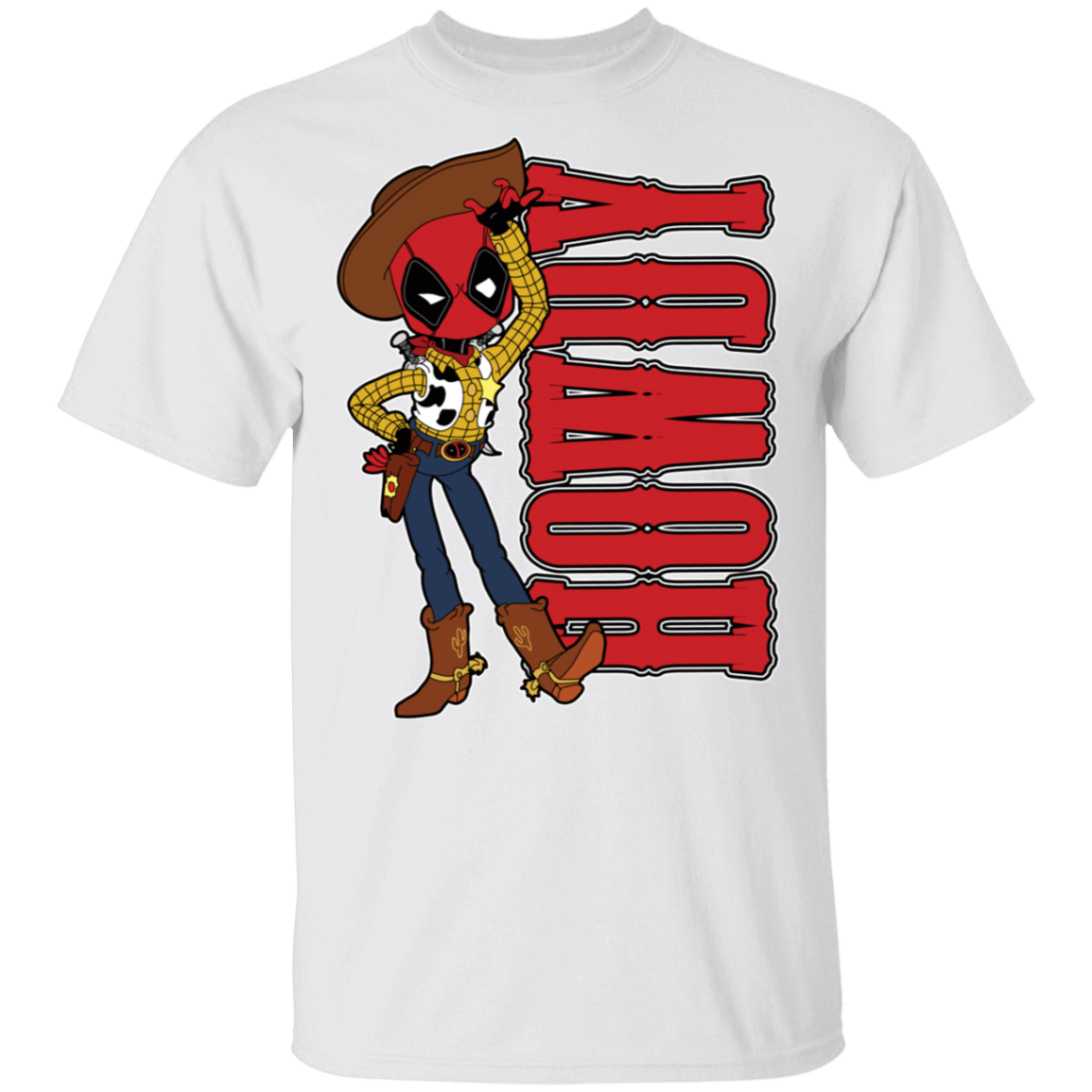 T-Shirts White / S Sherrif Deadpool T-Shirt