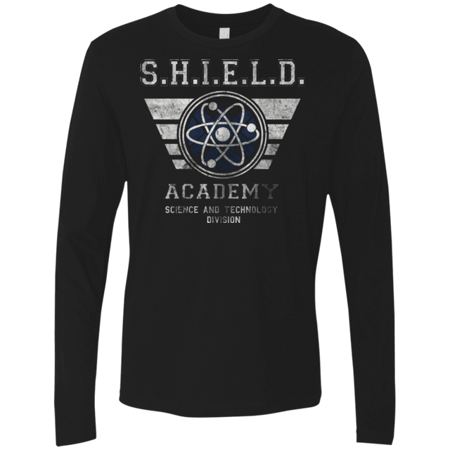 T-Shirts Black / Small Shield Academy Men's Premium Long Sleeve