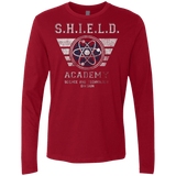 T-Shirts Cardinal / Small Shield Academy Men's Premium Long Sleeve