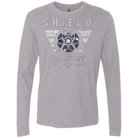 T-Shirts Heather Grey / Small Shield Academy Men's Premium Long Sleeve