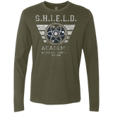 T-Shirts Military Green / Small Shield Academy Men's Premium Long Sleeve