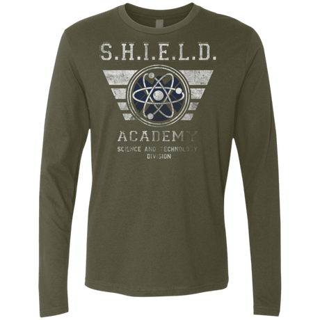 T-Shirts Military Green / Small Shield Academy Men's Premium Long Sleeve