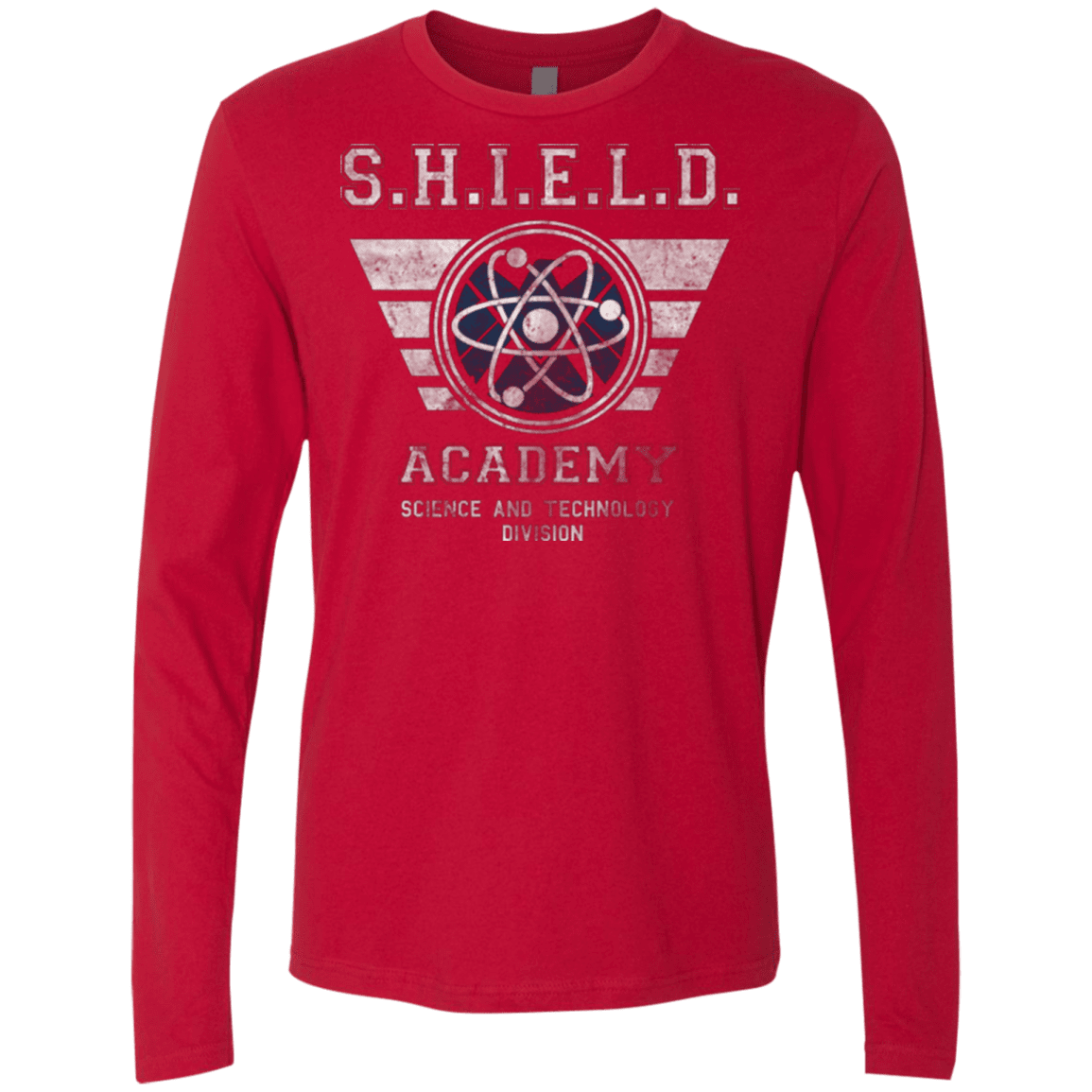T-Shirts Red / Small Shield Academy Men's Premium Long Sleeve