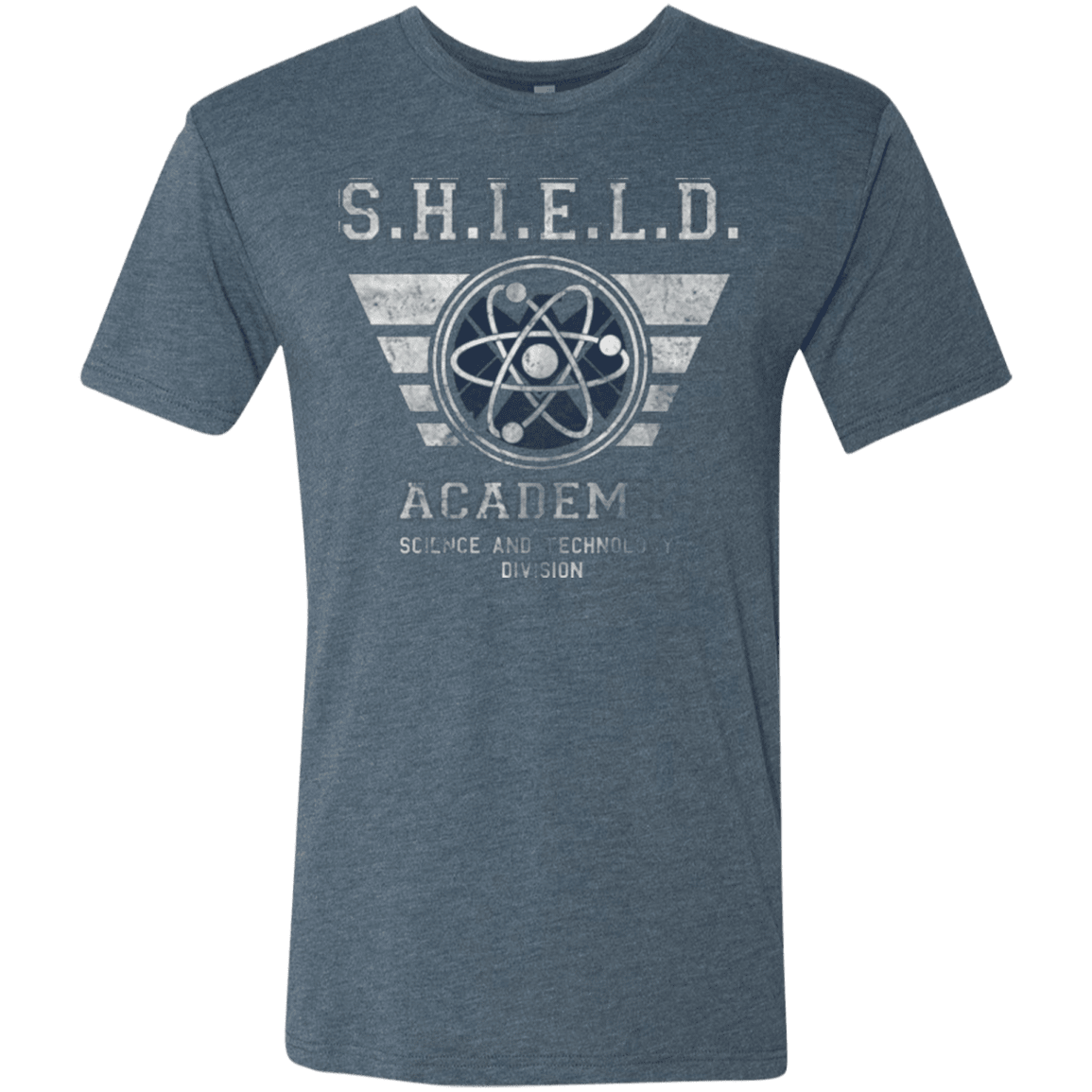T-Shirts Indigo / Small Shield Academy Men's Triblend T-Shirt