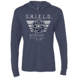 T-Shirts Vintage Navy / X-Small Shield Academy Triblend Long Sleeve Hoodie Tee