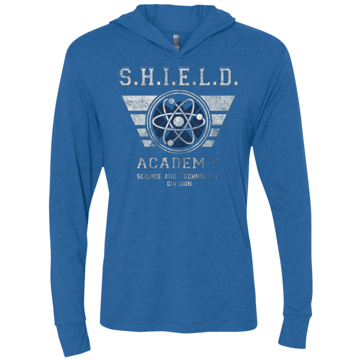 T-Shirts Vintage Royal / X-Small Shield Academy Triblend Long Sleeve Hoodie Tee