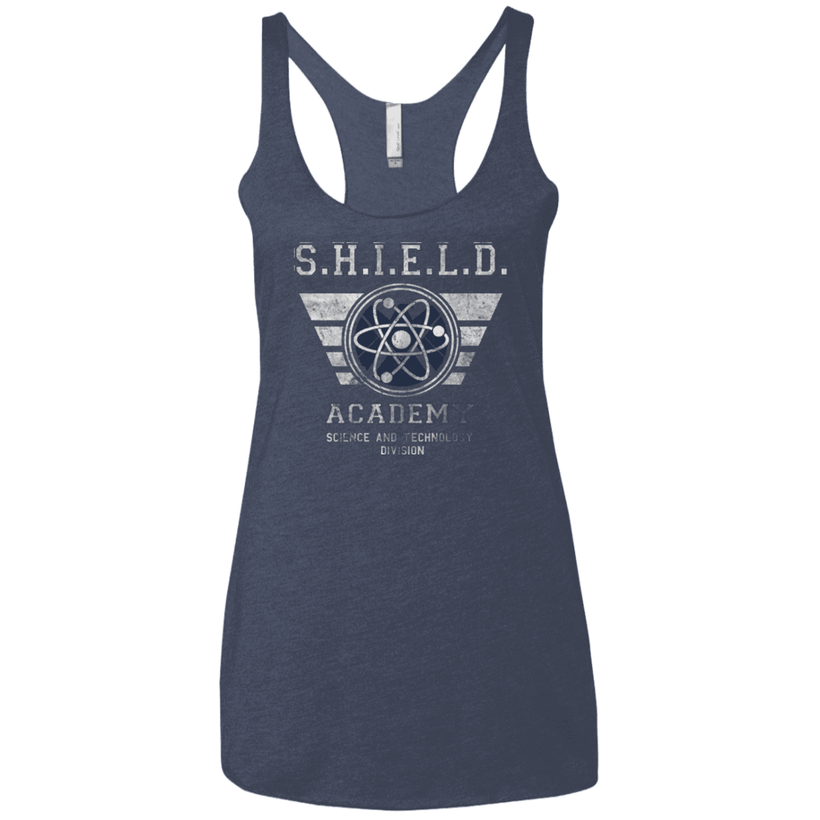 T-Shirts Vintage Navy / X-Small Shield Academy Women's Triblend Racerback Tank