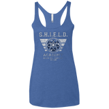 T-Shirts Vintage Royal / X-Small Shield Academy Women's Triblend Racerback Tank