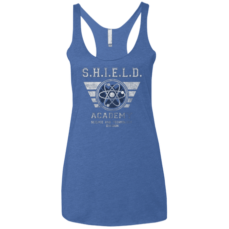 T-Shirts Vintage Royal / X-Small Shield Academy Women's Triblend Racerback Tank