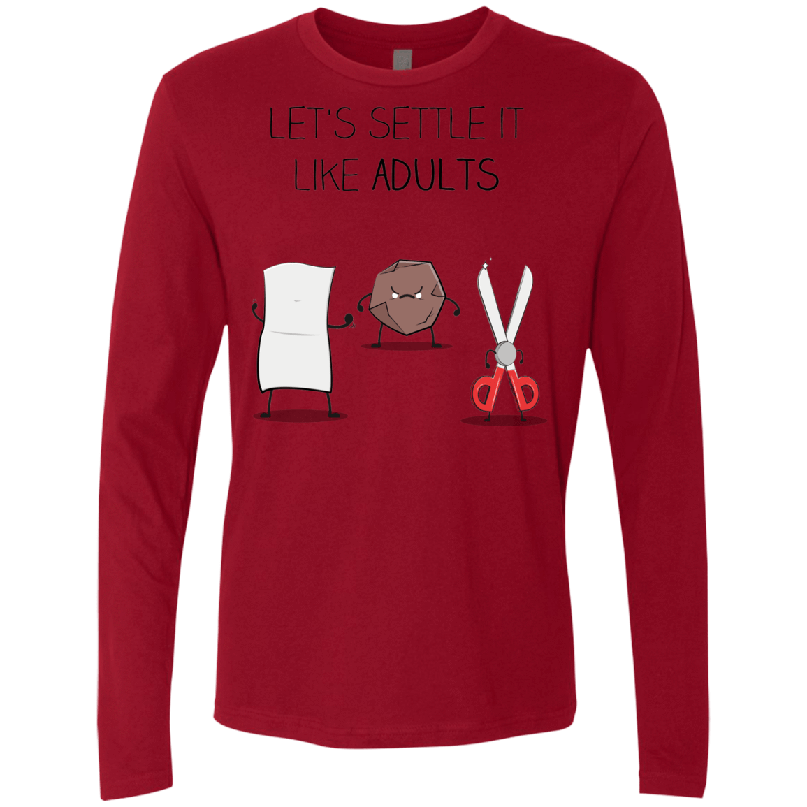 T-Shirts Cardinal / Small Shifumi Men's Premium Long Sleeve