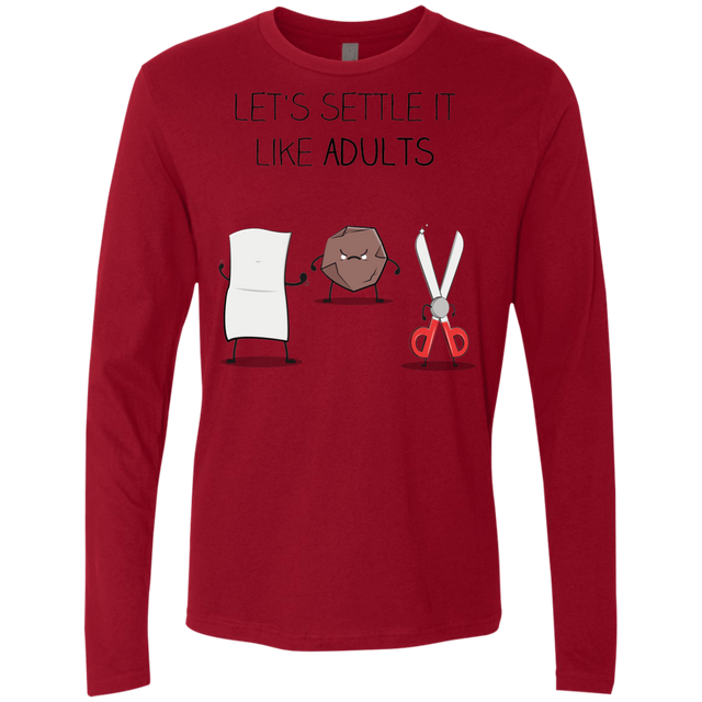 T-Shirts Cardinal / Small Shifumi Men's Premium Long Sleeve