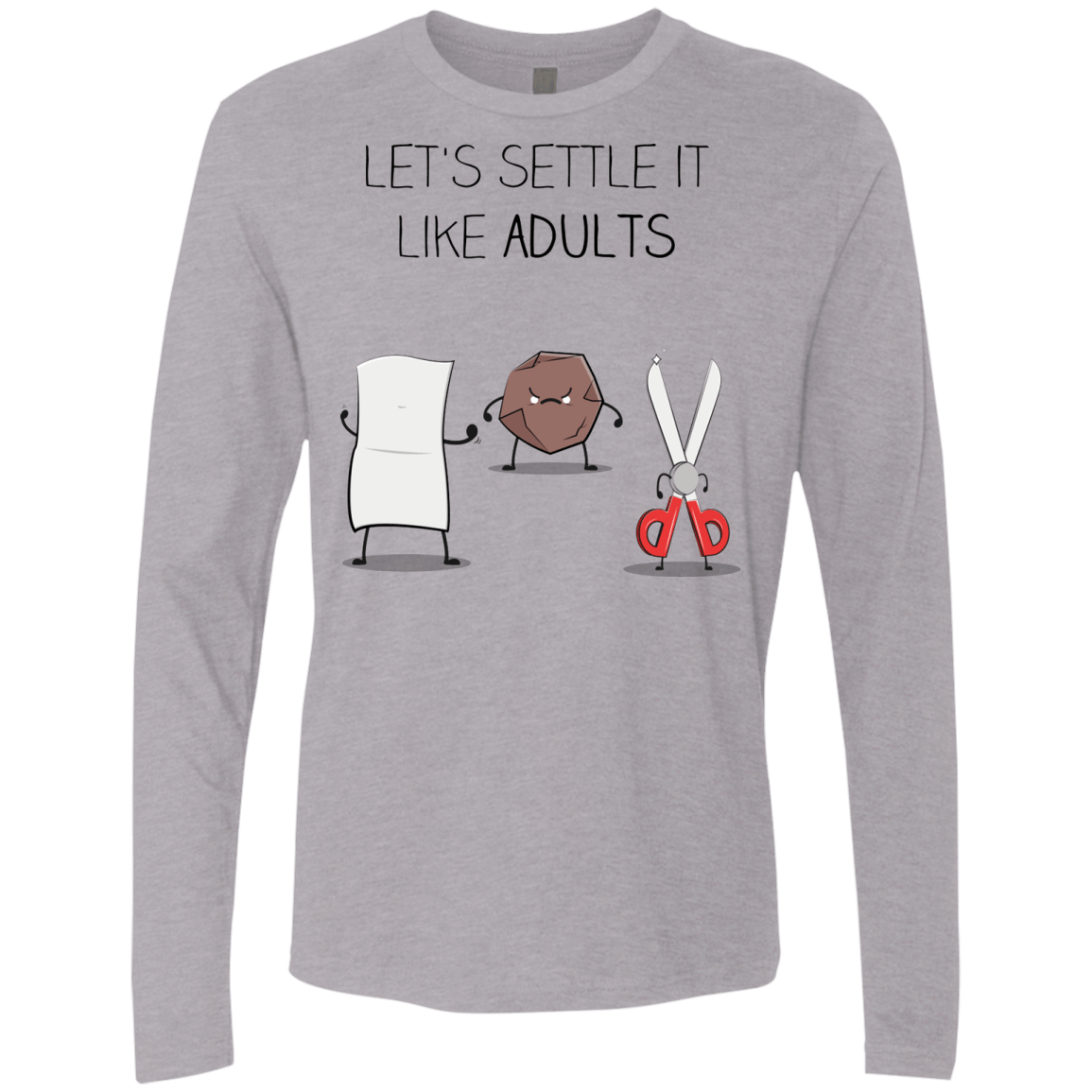 T-Shirts Heather Grey / Small Shifumi Men's Premium Long Sleeve