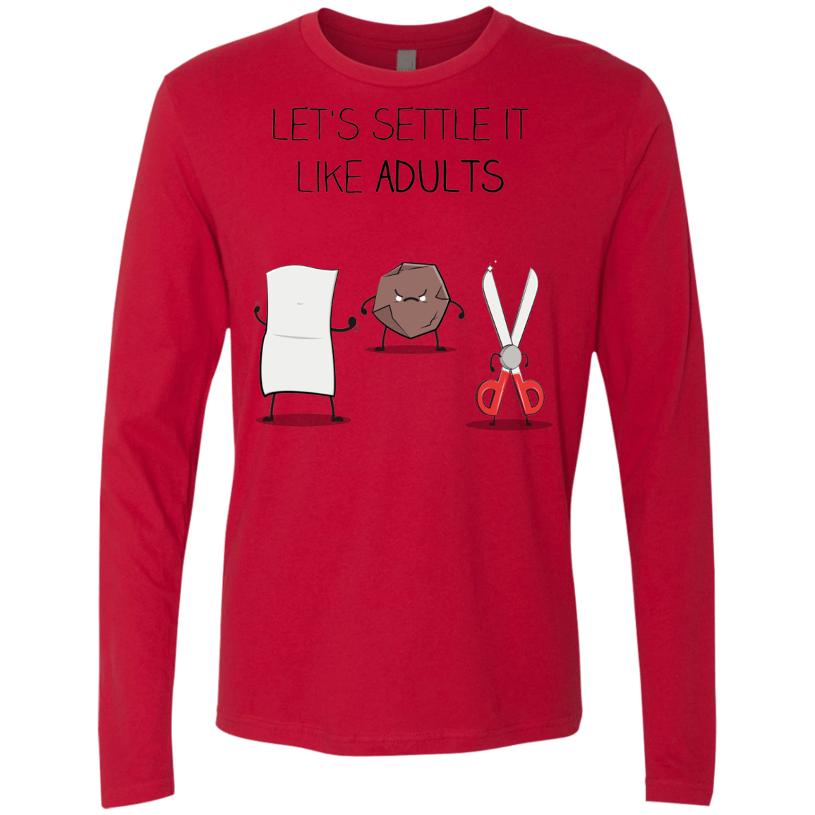 T-Shirts Red / Small Shifumi Men's Premium Long Sleeve