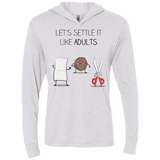 T-Shirts Heather White / X-Small Shifumi Triblend Long Sleeve Hoodie Tee